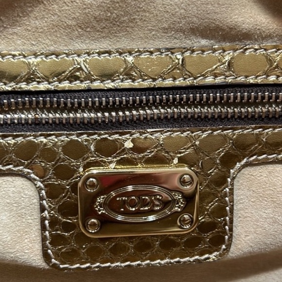 Tod’s Python Chain Link Gold Metallic D-bag - Picture 7 of 8